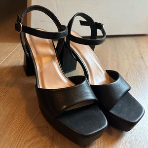 A new day black heels size 7.5 worn once